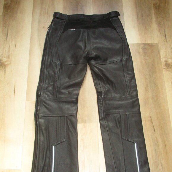 CAN-AM BRP MOTORCYCLE Woman's Heavy Genuine LEATHER Riding Pants Size 8 - Picture 7 of 11